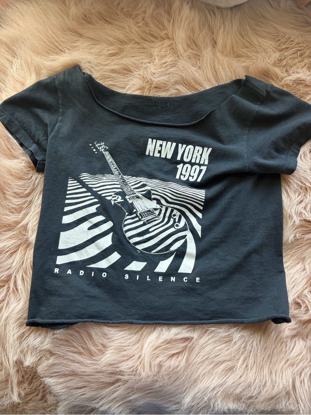 Brandy Melville Black Graphic Tee - New York 1997